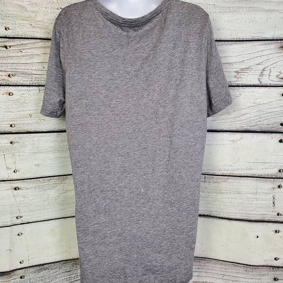 Eddie Bauer Women’s L Gray Short Sleeve V-Neck Casual Tee Cotton Modal Blend - Picture 4 of 7